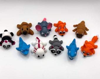 Pocket Pets Mystery 5‑Pack – Mini 3D Printed Articulated Fidget Animals