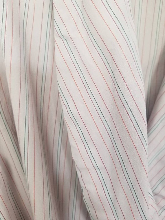 80s robe Ralph Lauren Polo Pink Striped Cotton Wr… - image 8