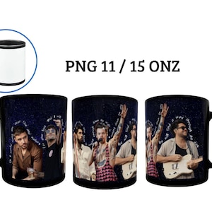 One Direction Mug PNG with Lyrics from "Through the Dark" – Sublimation Design for 11 & 15 oz Mug – Digital Download