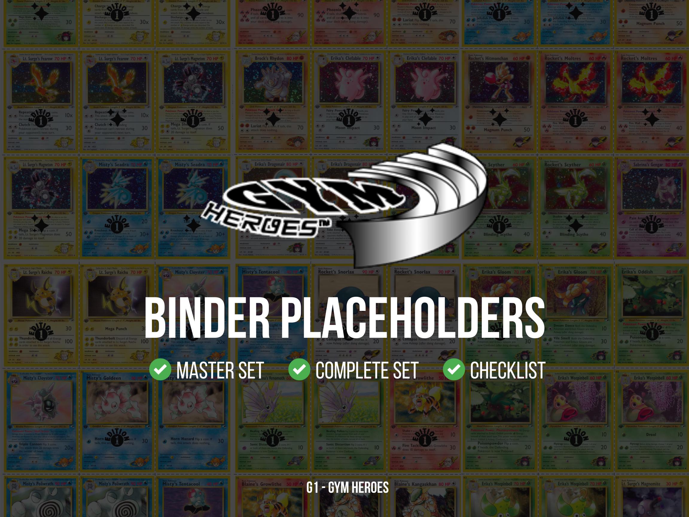 Gym Heroes Set - Etsy