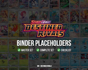Scarlet und Violet: Destined Rivals Set, 5 in 1 Ordner Platzhalter (Digitaler Download)