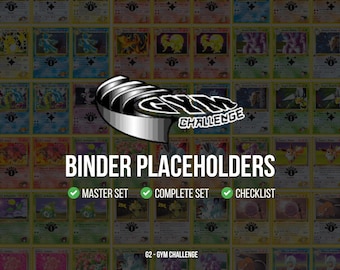 Gimnasio: Set de desafío de gimnasio, 5 marcadores de posición para carpetas en 1 (descarga digital)