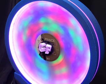 Side AND Rear lighted record and lithophane display