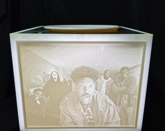 Scary Movie inspired lighted popcorn bucket with sound