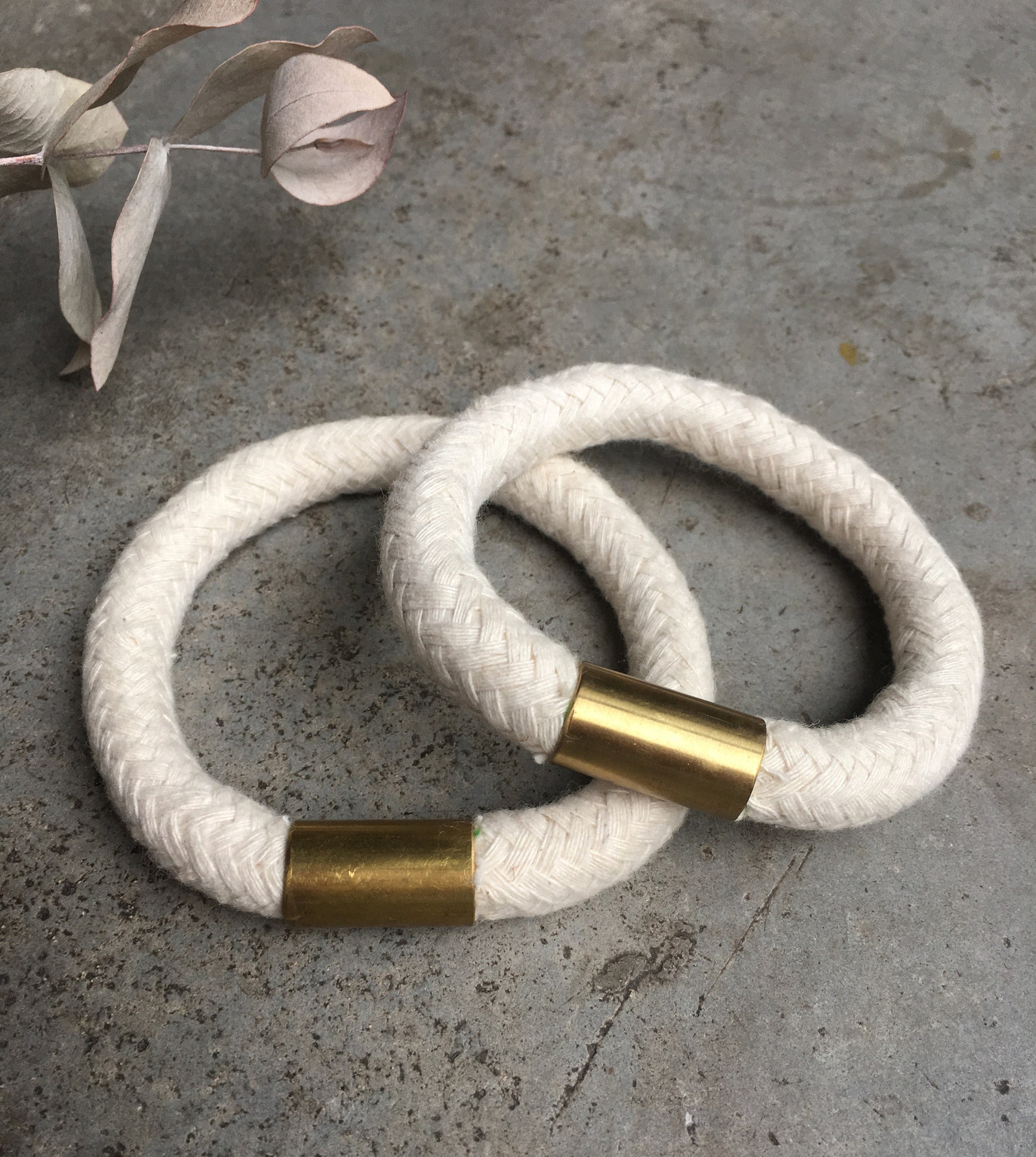 White rope bracelet minimal bracelet cotton bracelet Etsy
