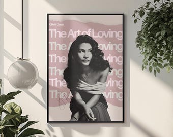 Olivia Dean 'The Art of Loving' Album Cover Poster | Trendy Music Wall Art (Digital Download)