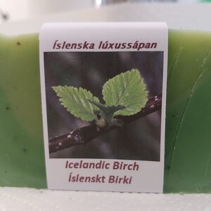 Icelandic Birch Islenskt Birki Luxury Icelandic Vegan Handmade soap Crackling Brich image 2