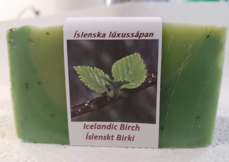 Icelandic Birch Islenskt Birki Luxury Icelandic Vegan Handmade soap Crackling Brich image 2