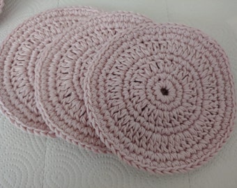 Soap mats - Handmade - Soft Lilac - Make up remover - Cotton