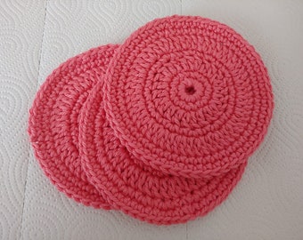 Soap mats - Handmade - Pink - Make up remover - Cotton