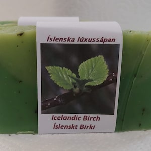 Icelandic Birch Islenskt Birki Luxury Icelandic Vegan Handmade soap Crackling Brich image 5