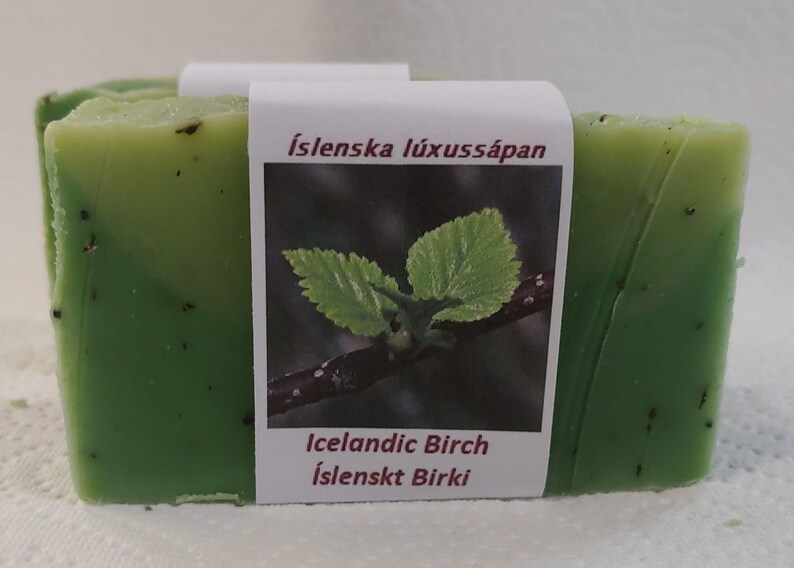 Icelandic Birch Islenskt Birki Luxury Icelandic Vegan Handmade soap Crackling Brich image 5