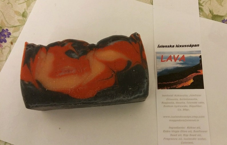 Icelandic Soap Lava Vegan Handmade Soap Icelandic Soap image 1