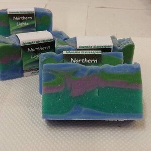 Northern Lights Icelandic Luxury Vegan Handmade Soap Aurora Boralis image 3