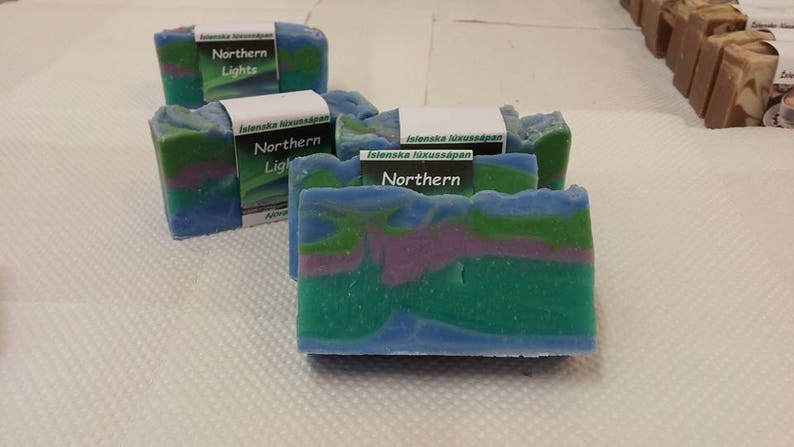 Northern Lights Icelandic Luxury Vegan Handmade Soap Aurora Boralis image 3