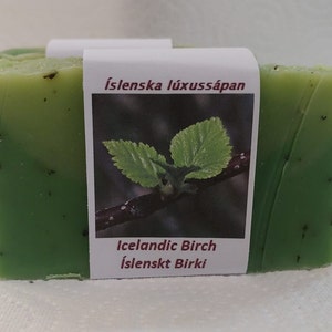 Icelandic Birch Islenskt Birki Luxury Icelandic Vegan Handmade soap Crackling Brich image 4