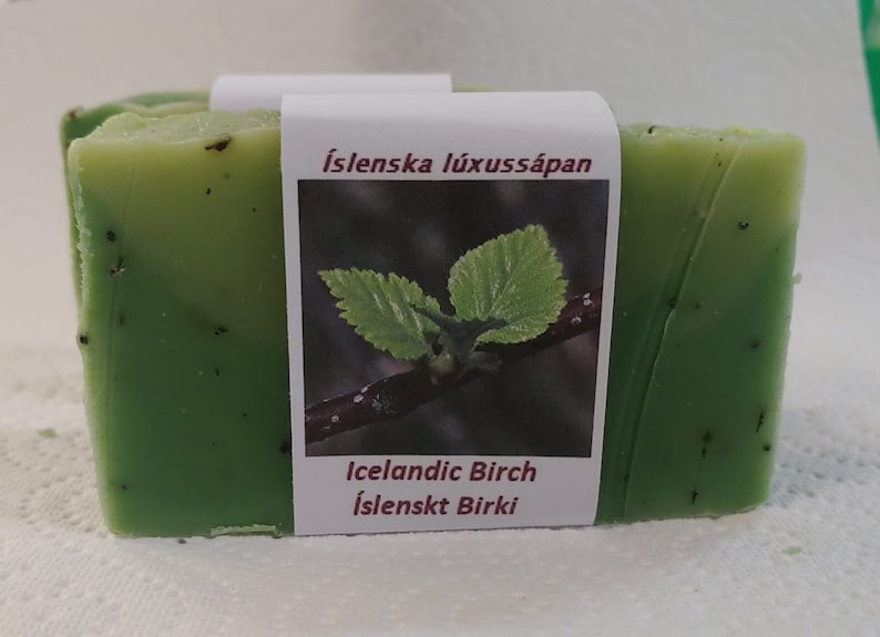 Icelandic Birch Islenskt Birki Luxury Icelandic Vegan Handmade soap Crackling Brich image 4