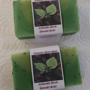 Icelandic Birch Islenskt Birki Luxury Icelandic Vegan Handmade soap Crackling Brich image 7