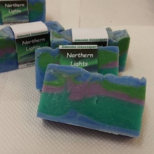 Northern Lights Icelandic Luxury Vegan Handmade Soap Aurora Boralis image 4