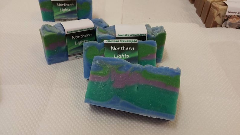 Northern Lights Icelandic Luxury Vegan Handmade Soap Aurora Boralis image 4