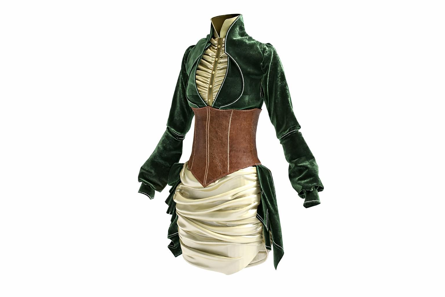 steampunk dress green Kids Red Green Plaid Ruffle Button Holiday Christmas Dress – Jolie & Co. LLC main image 0