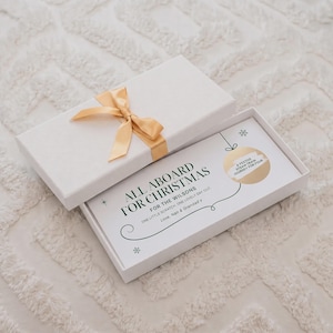 Personalised Christmas Trip Scratch Card for a Festive Day Out Reveal