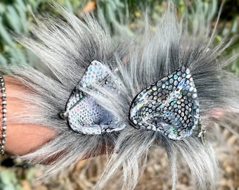 Sherwood furrrest - handmade clip in animal ears - festival fashion & cosplay