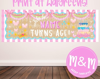 Ooh La La Birthday Banner – Pink Parisian Glam Party Decor