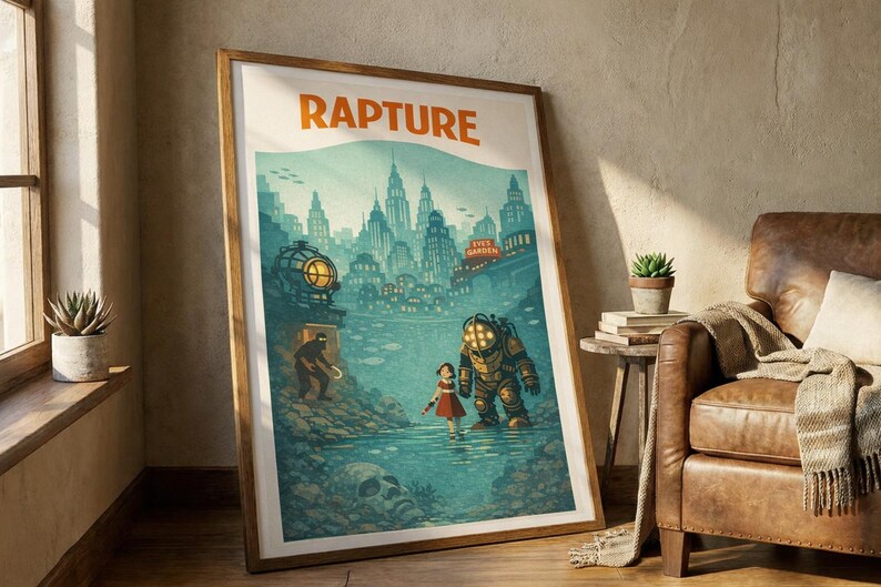 Where Is Bioshock Set In Bioshock Poster Set • Bioshock Game Poster Set • Bioshock Digital ...