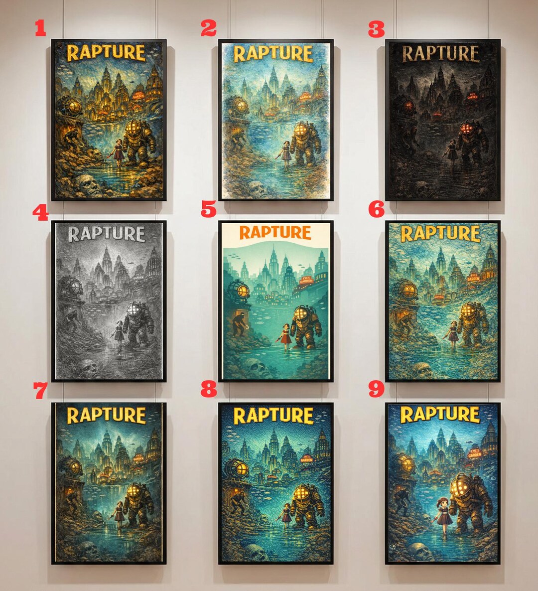Bioshock Rapture Poster • Bioshock Poster • Bioshock Game Poster ...