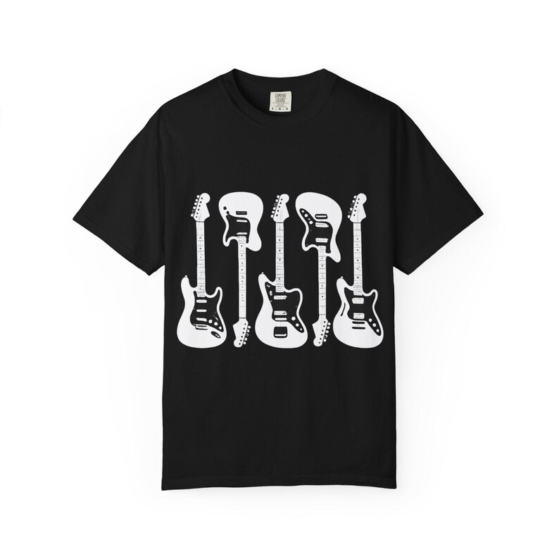 Fender-Inspired Guitar Shirt T-Shirt | Vintage Electric Guitar Design image 5