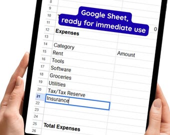 Freelancer Budget Spreadsheet – Google Sheets for Irregular Income & Expenses