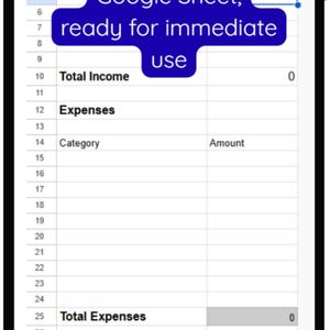 Monthly Budget Spreadsheet – Simple Google Sheets Budget for Income & Expenses