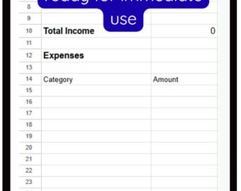 Monthly Budget Spreadsheet – Simple Google Sheets Budget for Income & Expenses
