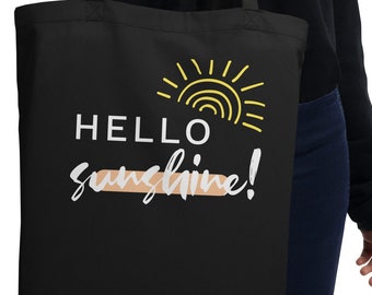 Hello Sunshine Tote Bag, Sunshine Tote Bag, Sunshine Bag Tote, My Sunshine Tote, Beach Bag, Hello Sunshine Accessory Bag, Eco Tote Bag