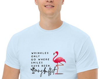 Wrinkles only go where smiles have been Mens Tee, Free Shipping, Men's classic tee