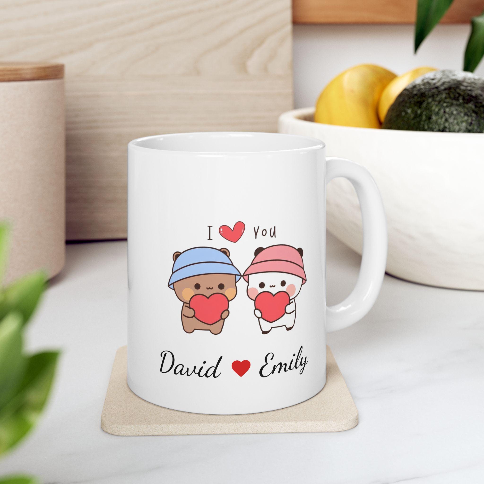 Bubu Dudu Love Tazza In Ceramica 330 Ml | Tazza Da Tè E Caffè Con Stampa | Idea Regalo Personalizzata