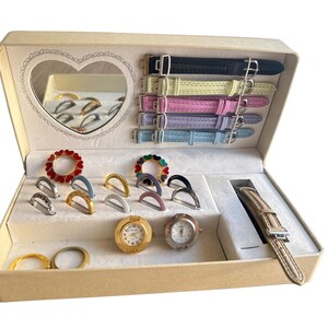 Interchangeable Watch Bands and Rings Set – Customizable Jewelry Accessory