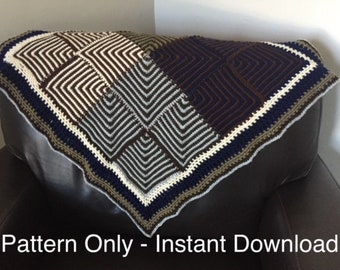 INSTANT DOWNLOAD PATTERN - Zazu Baby Blanket Crochet Pattern