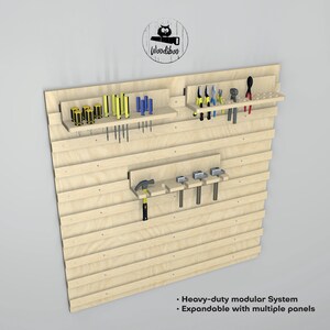 DIY French Cleat Wall System – Modular Workshop Storage Grid – Complete Garage Tool Organization Plan PDF (Inches)