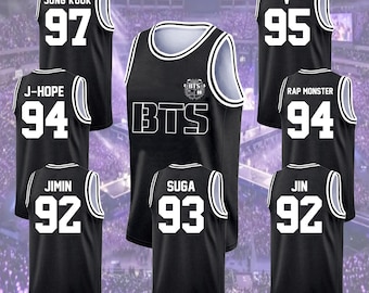 Custom BTS Basketball Jersey, Bangtan Boys Tank Top Jersey, 2026 World Tour Jersey for Teen Girl Women Fan Gift