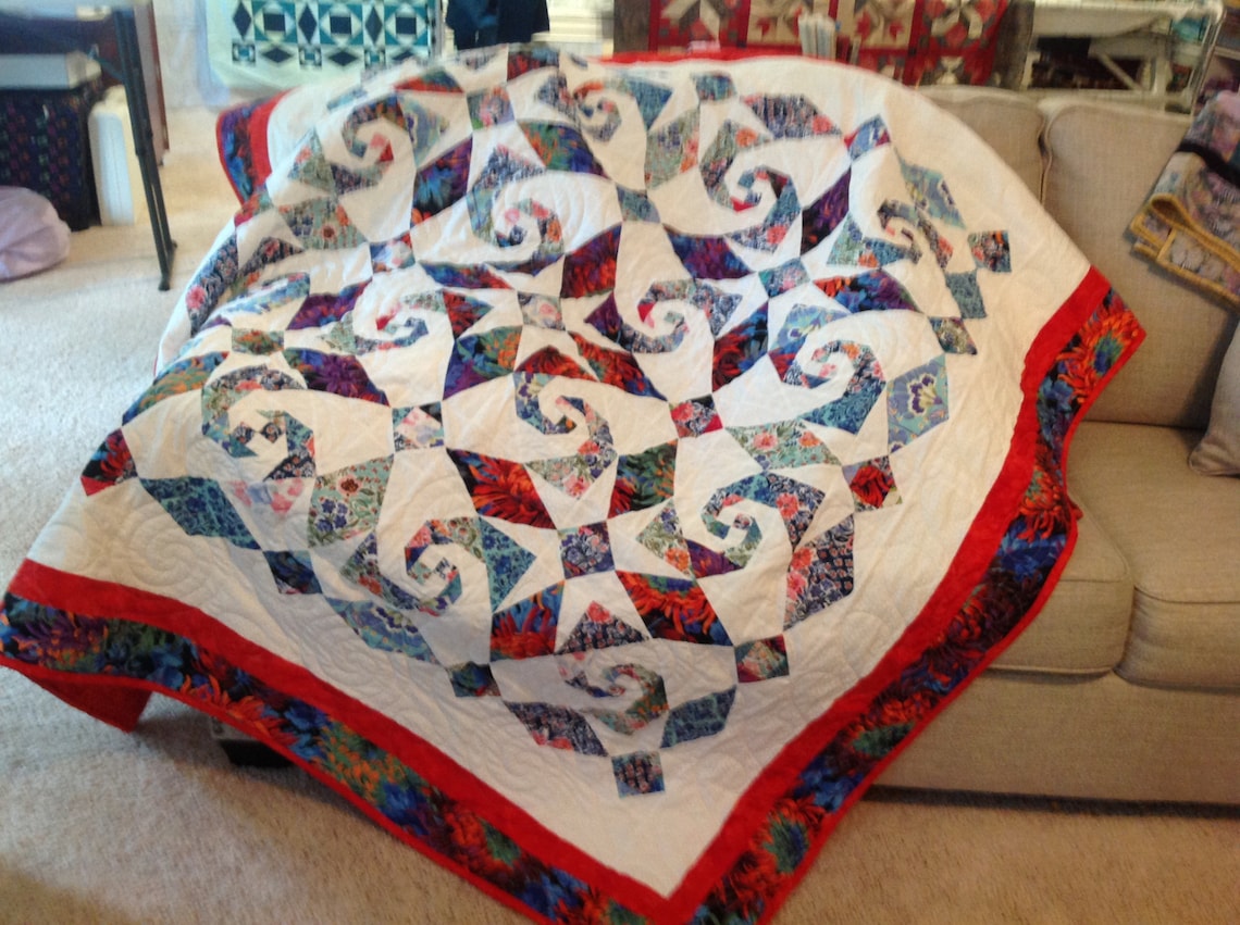 Quilt/throw Snails Trails Al Fresco Etsy