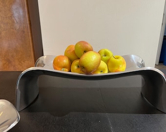 Bandeja Nambe Neil Cohen Standing Boat vintage de 2007, de aleación metálica.