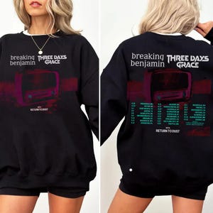 Three Days Grace-inspirerad 2026-tröja, alternativ rock-fantröja, vintage rockkonsert-stil med grafisk t-shirt