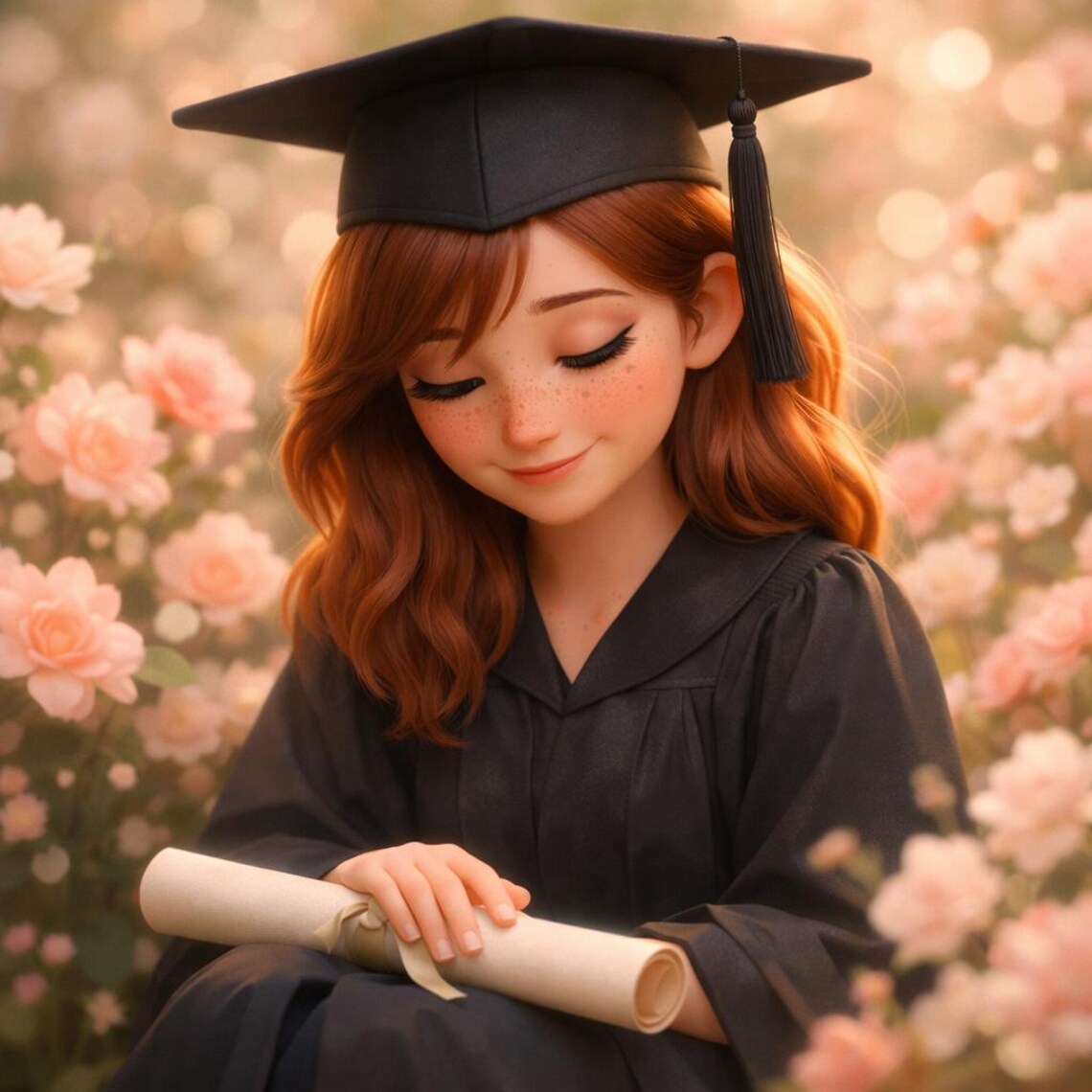 Custom Graduation Portrait From Photo | Class of 2026 Cinematic Pixar ...
