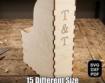 Tijdschriftbestand lasergesneden bestand | SVG DXF-pdf voor Glowforge en xTool + Bonus