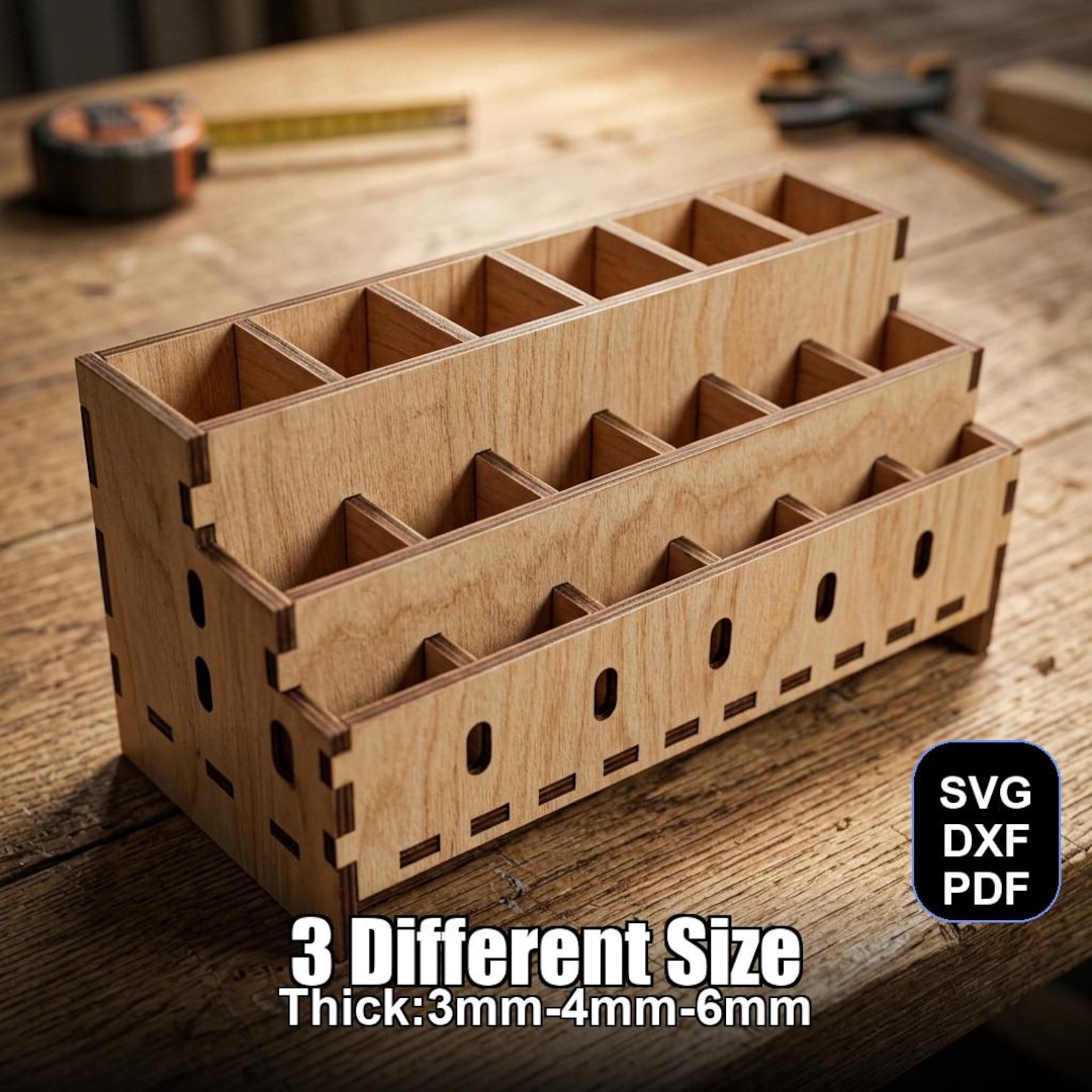 Drill Stand Laser Cut File | SVG DXF PDF for Glowforge & Xtool + Bonus ...