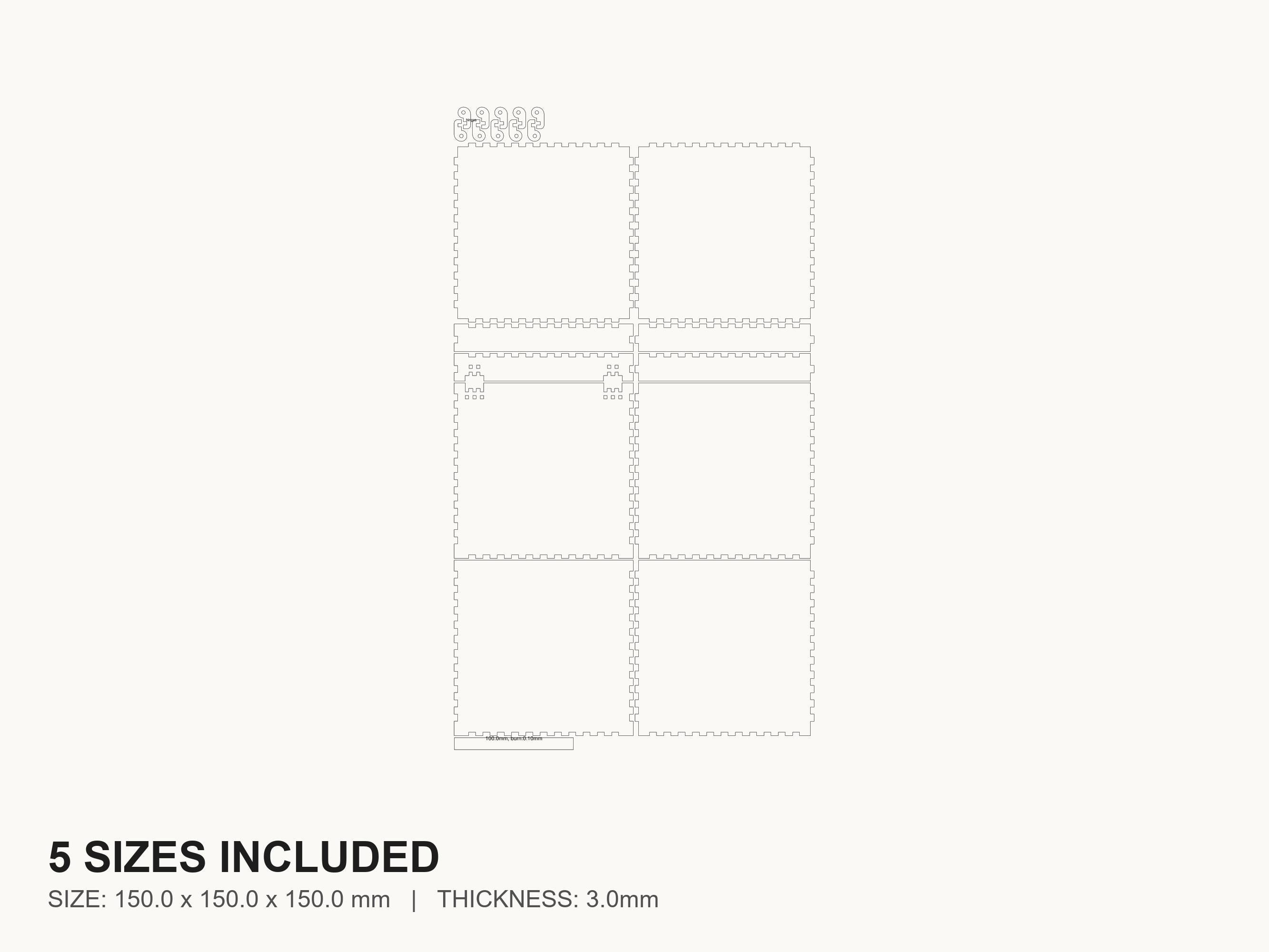 Hinge Storage Box Laser Cut File | SVG DXF PDF for Glowforge & Xtool ...