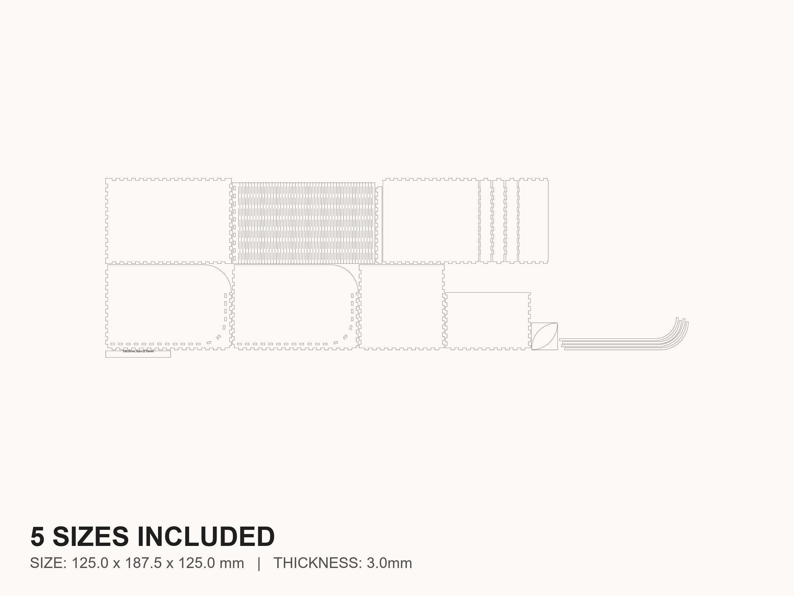 Shutter Storage Box Laser Cut File | SVG DXF PDF for Glowforge & Xtool ...