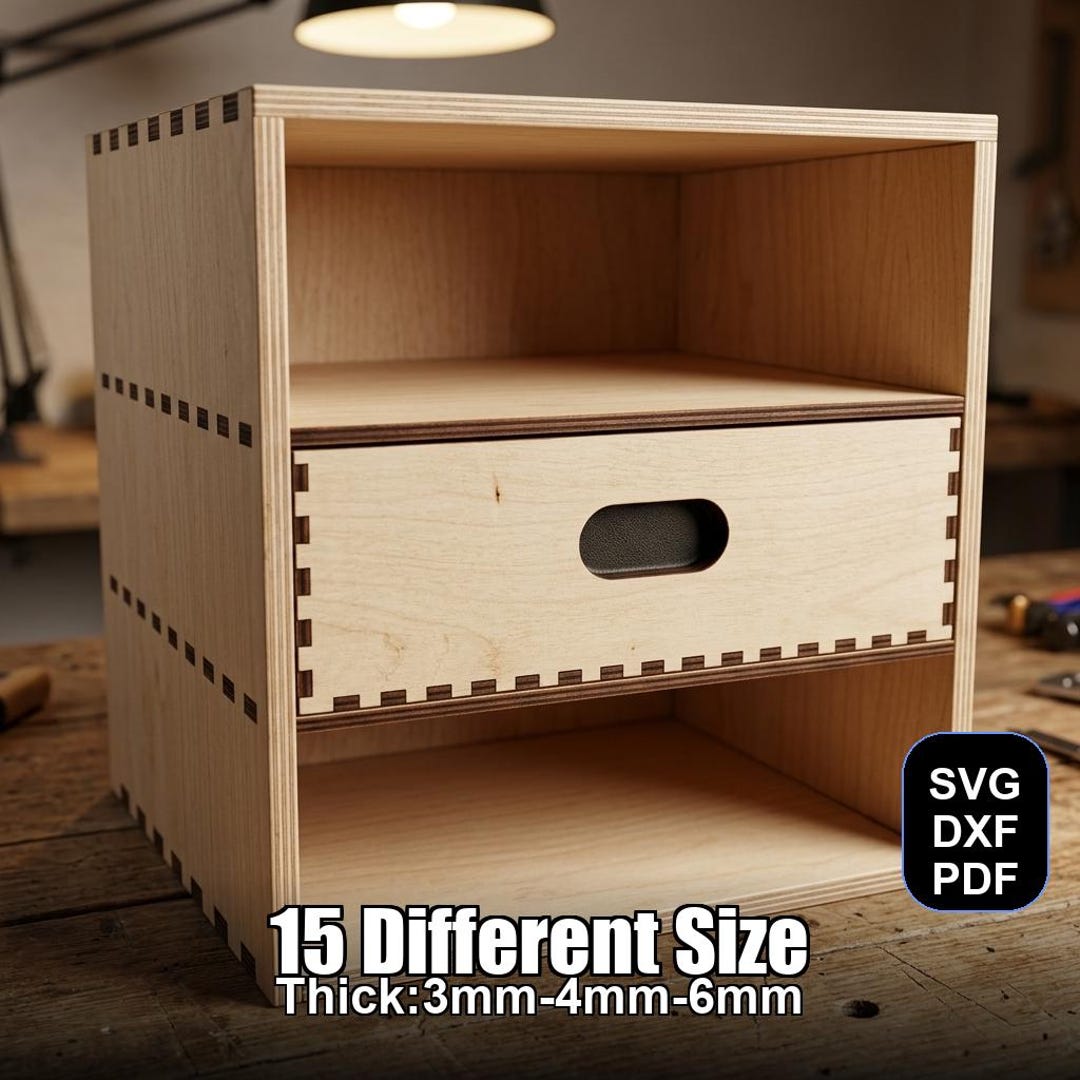 Storage Shelf Laser Cut File | SVG DXF PDF for Glowforge & Xtool ...